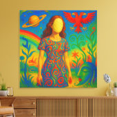 『山芋の神託』 CANVAS AFDRUK (Insitu (Woonkamer))