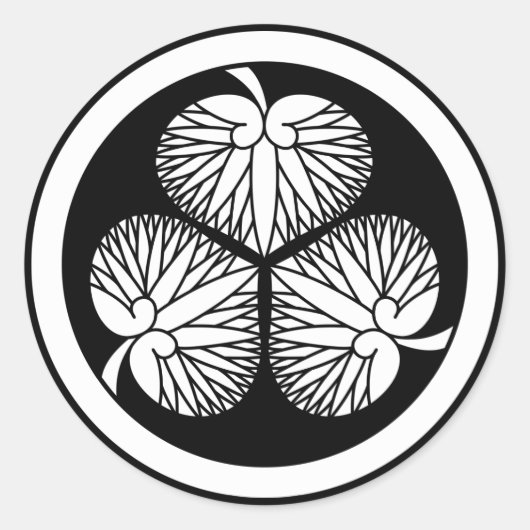 徳川葵（家康・秀忠・家光）２ RONDE STICKER (Voorkant)