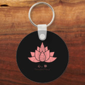 心静 (peaceful Mind) Yoga Practices  Sleutelhanger (Voorkant)