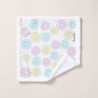 文字　カスタマイズ　花　パステル WASHANDJE