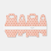 文字 カスタム いちご&チェック(オレンジ) フェイバーボックス BEDANKDOOSJES (Uitgevouwen)