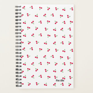 文字 カスタム チェリー ホワイト プランナー手帳 PLANNER