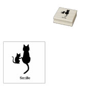 文字　カスタム　CAT　 ラバースタンプ 	RUBBERSTEMPEL (Gestempeld)