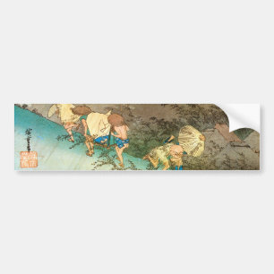 旅 人 と に か 雨 わ; Kogel-Travelers caught in a Shower; Bumpersticker