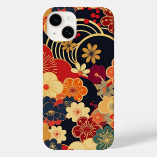 日本の伝統的なヴィンテージデザインを使用したアート作品　花 Case-Mate iPhone 14 HOESJE