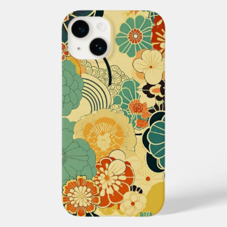 日本の伝統的なヴィンテージデザインを使用したアート作品　花 Case-Mate iPhone 14 HOESJE