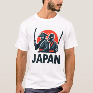 日本の忍者と侍 T-SHIRT