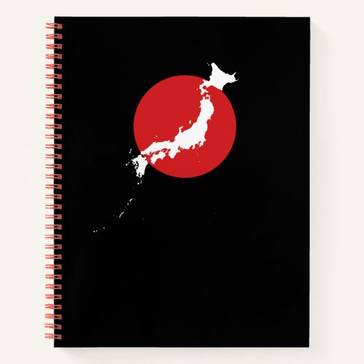 日本地図 – Minimalist Japan Map Notebook Notitieboek (Voorkant)