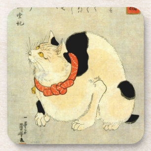 日 本 猫, 国 Japanse kat, Kuniyoshi, Ukiyo-e Bier Onderzetter