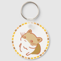 明るいオレンジ&キュートなハムスターイラスト