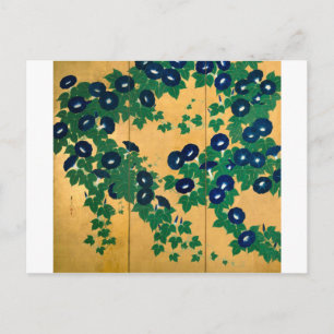 朝 顔 (部 分), 其 一 Morning glory (detail), Kiitsu Briefkaart