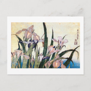 杜 若 ぎ, り, と Iris en Grasshopper, Hokuskuskusり, き I Briefkaart