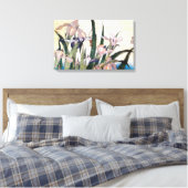 杜 若 ぎ, り, と Iris, Hokusai, Ukiyoe Canvas Afdruk (Insitu (Slaapkamer))