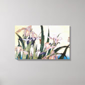 杜 若 ぎ, り, と Iris, Hokusai, Ukiyoe Canvas Afdruk (Voorkant)