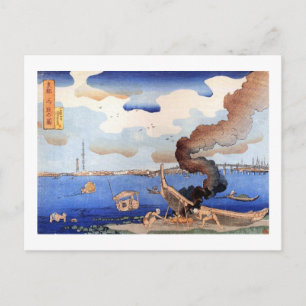 東 都 の 図, , Sumida Sumida River, Kuniyoshi, Ukiyo-e Briefkaart