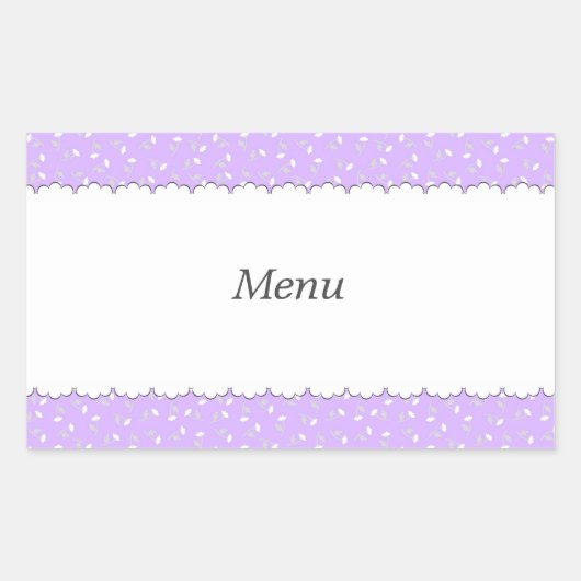 柄　模様 RECHTHOEKIGE STICKER (Voorkant)