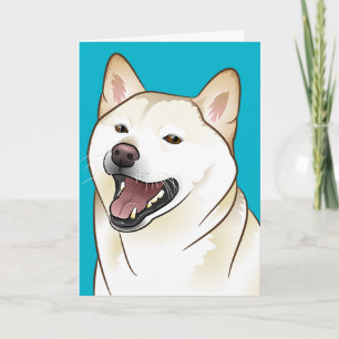 柴 犬 Joyeux anniversaire Shiba Inu carte chien