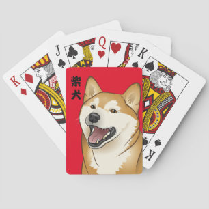 柴 犬 Shiba Inu Dog speelkaarten Japanse Kanji