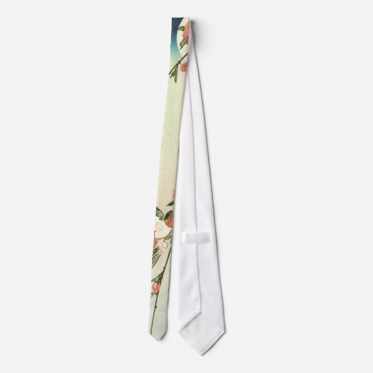 桃 花 燕, 広 Peach Blossom en Swallow, Hiroshige Stropdas (Achterkant)