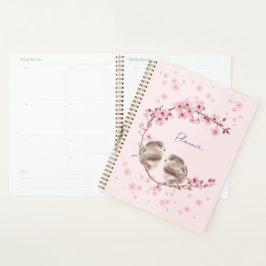  桜とかわいいすずめ♡ PLANNER