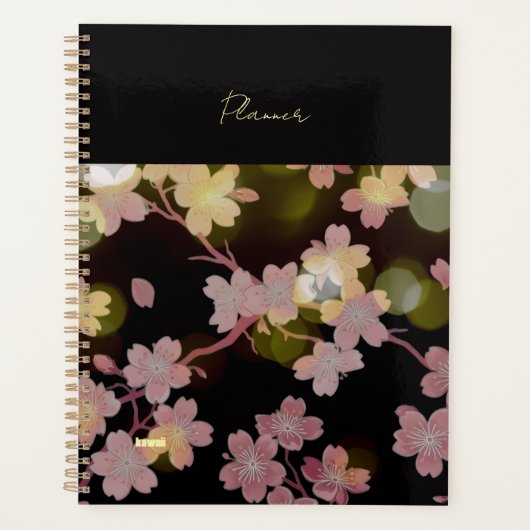 桜とゴールド ブラック 美しい ♡ PLANNER (Voorkant)