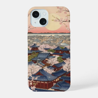桜舞う古都 ― 和風アート iPhone 15 HOESJE
