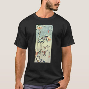 椿 雀, 広 Camellia en Sparrow, Hiroshige, Ukiyo-e T-shirt
