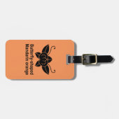 橘 胡 蝶 BAGAGELABEL (Voorkant horizontaal)