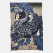 歌 伎 者, 国 芳 Kuniyoshi, Ukiyo-e Theedoek (Verticaal)