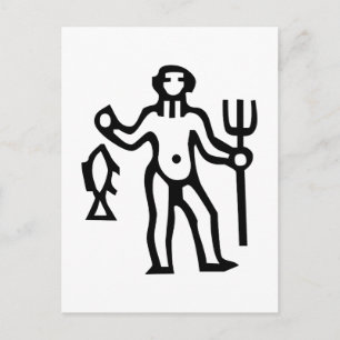 水 座, Aquarius, Constellation (Zodiac) Briefkaart