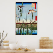 江 の 蒲, 広 Iris van Edo, Hiroshige Poster (Keuken)