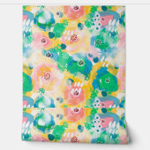 油絵調のカラフルなシームレスパターン柄 BEHANG (Afrollen)