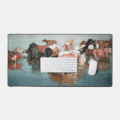 沼 崎 牧 の 昼, Vaches, Hiroshi Yoshida, Bois (Clavier et souris)