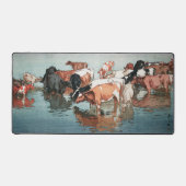 沼 崎 牧 の 昼, Vaches, Hiroshi Yoshida, Bois (Recto)