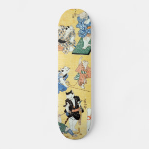 流 行 づ, のActors van de 狂 Kuniyoshi, Ukiyoe. Skateboard