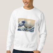 浮世絵スウェット ukiyoe sweat 葛飾北斎 「富嶽三十六景 神奈川沖浪」 スウェットシャツ trui (Voorkant)