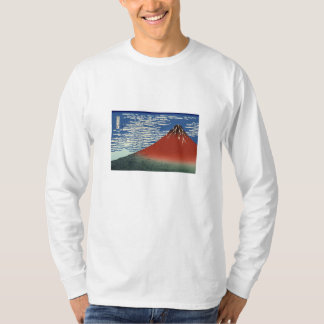 浮世絵長袖Tシャツ Ukiyoe Long T-Shirt 葛飾北斎 「富嶽三十六景 凱風快晴」