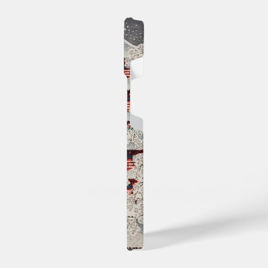 浮世絵 ukiyoe 高橋松亭 「浅草の雪」iPhone 14ケース iPhone Hoesje (Linkerkant)