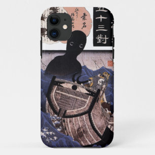 海 主, 国 Japanse monster van het Zee, Kuniyoshi, Uki iPhone 11 Hoesje