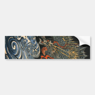 海 龍, 国, Zee Dragon, Kuniyoshi, Ukiyo-e Bumpersticker