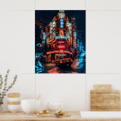 渋谷の居酒屋とタクシー2Lサイズ  POSTER (Keuken)