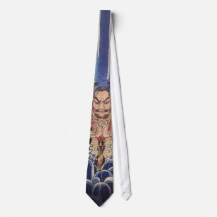 滝 に る 僧, monnik 打 Kuniyoshi Stropdas