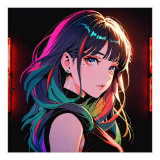 煌霞の少女【Radiant Haze Girl】 Foto Afdruk