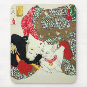 猫 が き, 芳 I Love Cats, Yoshitoshi, Ukiyo-e Muismat