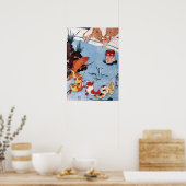 猫 と 魚, 国 芳 Cat en Goldfish, Kuniyoshi, Ukiyo-e Poster (Keuken)