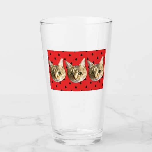 猫 cat glas (Voorkant)