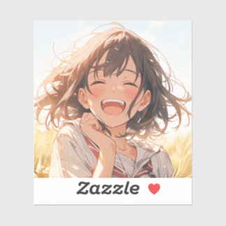 田舎娘アイコン/Country Girl icon Seal | 東京娘 GenerartiveAI Sticker