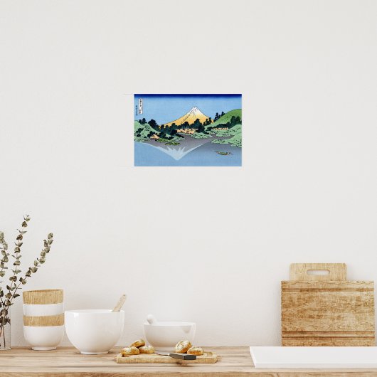 甲州三坂水面, 北斎 POSTER (Keuken)