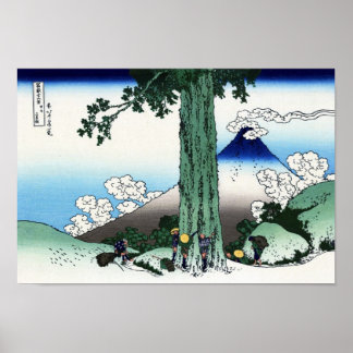 甲 州 島 越, 北 斎 POSTER