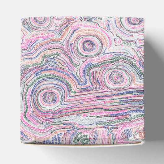 白い線の入った「算数曼荼羅」ボックス BEDANKDOOSJES (Bovenkant)